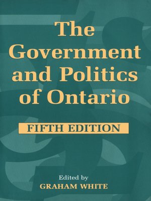 cover image of The Government and Politics of Ontario